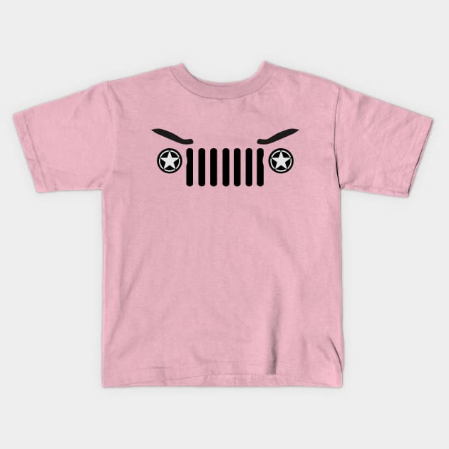 Jeep Kids T-Shirt by FurryBallBunny